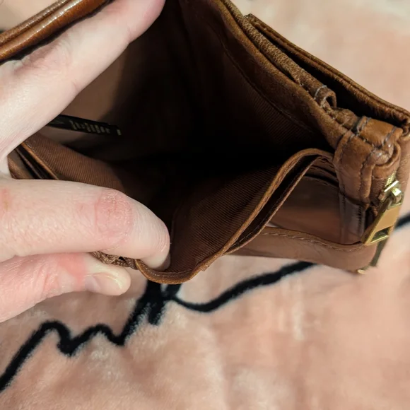 Brown Leather Wallet FOSSIL VINTAGE GUC - Picture 5 of 10